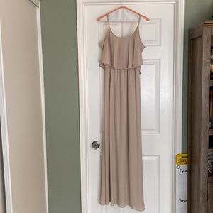 Show me Your Mumu: Caitlin Ruffle Maxi Bridesmaid Dress
